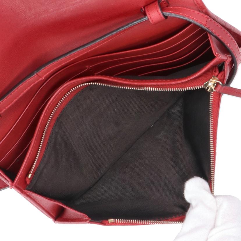 GUCCI グッチ/グッチシマレザーショルダーウォレット/レッド/466507//041*/ABランク/91