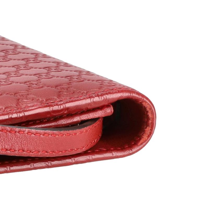 GUCCI グッチ/グッチシマレザーショルダーウォレット/レッド/466507//041*/ABランク/91