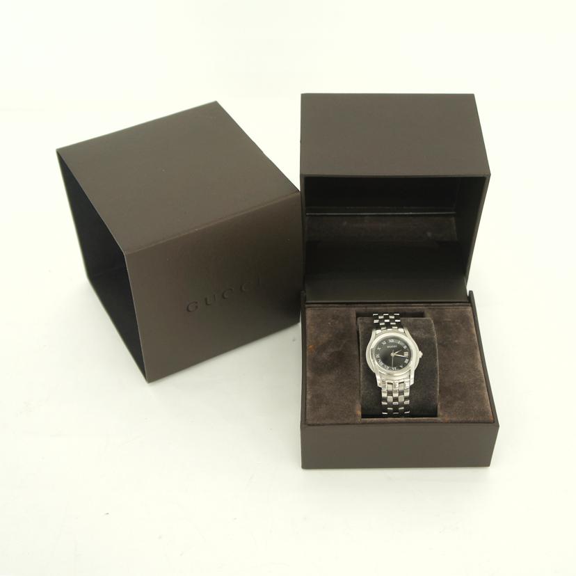 GUCCI グッチ/GUCCI/Gクラス黒文字盤/レディースクオーツ/5500L//ABランク/75