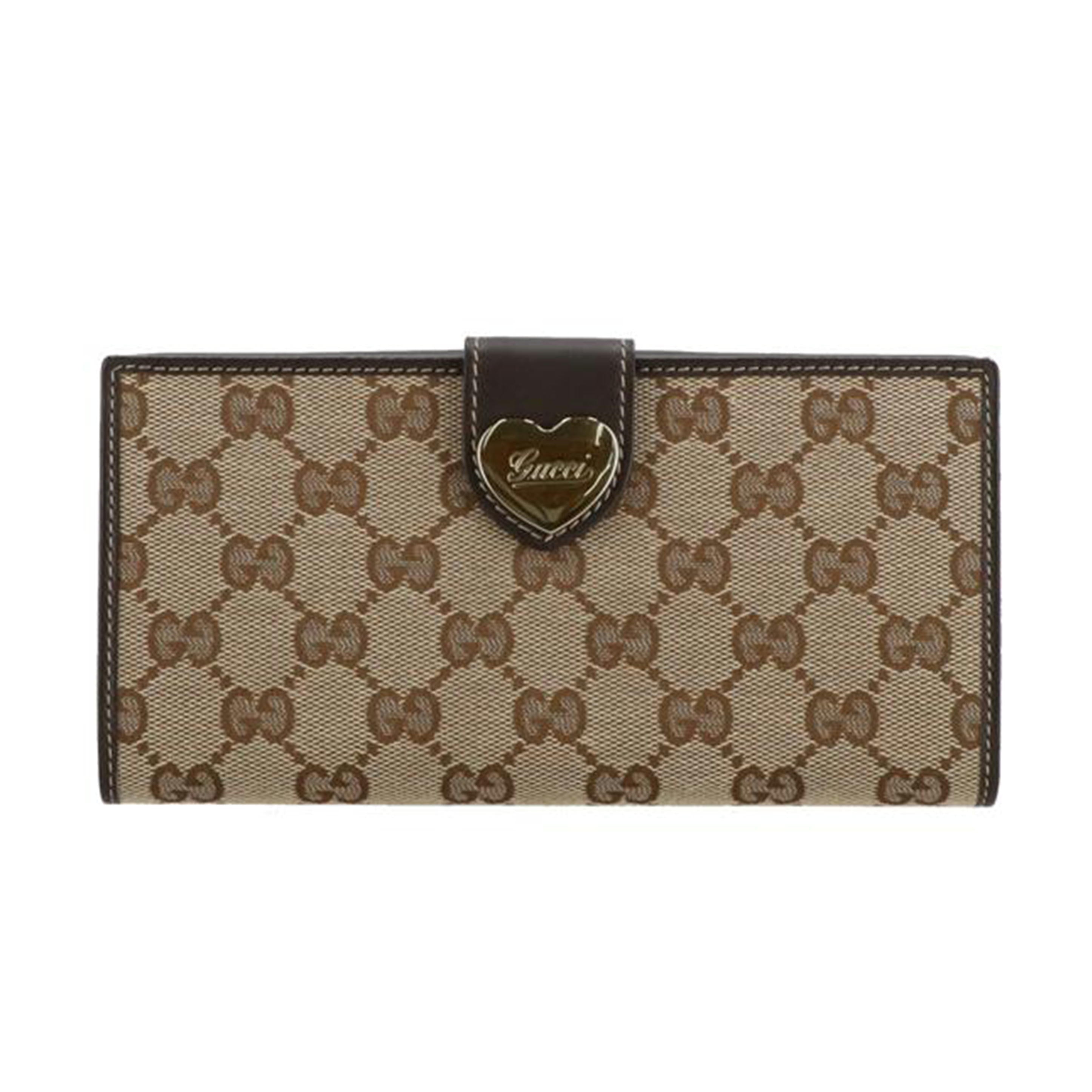 GUCCI グッチ/GGキャンバス2つ折りロングウォレット/203550//206*/Aランク/91