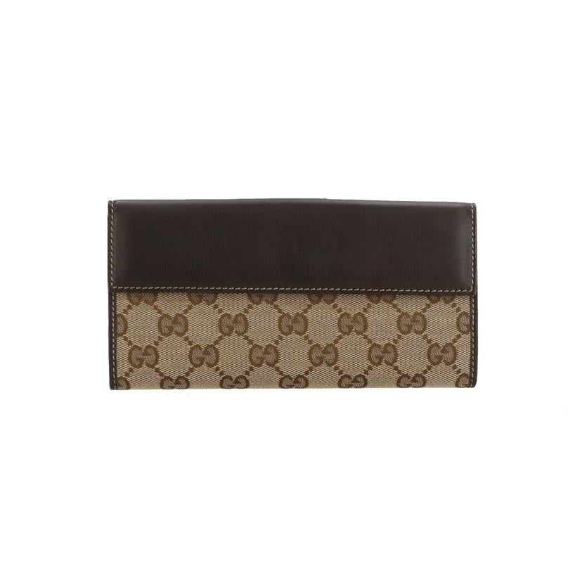 GUCCI グッチ/GGキャンバス2つ折りロングウォレット/203550//206*/Aランク/91