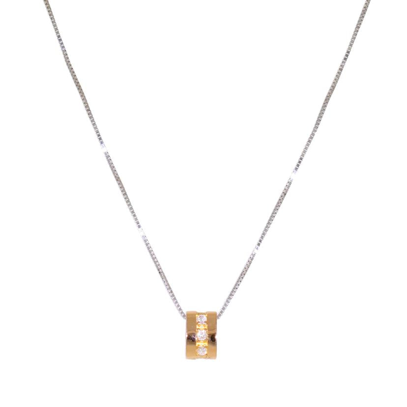 K18PT900ダイヤネックレス0.07ct//Aランク/88