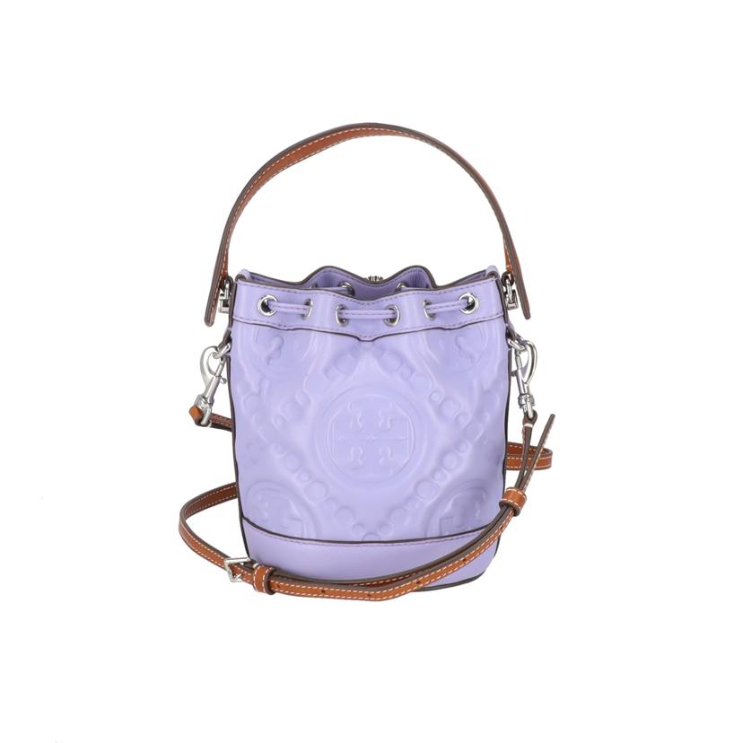 TORY BURCH トリーバーチ/Tモノグラムパテントエンボスミニバケット//ABランク/93