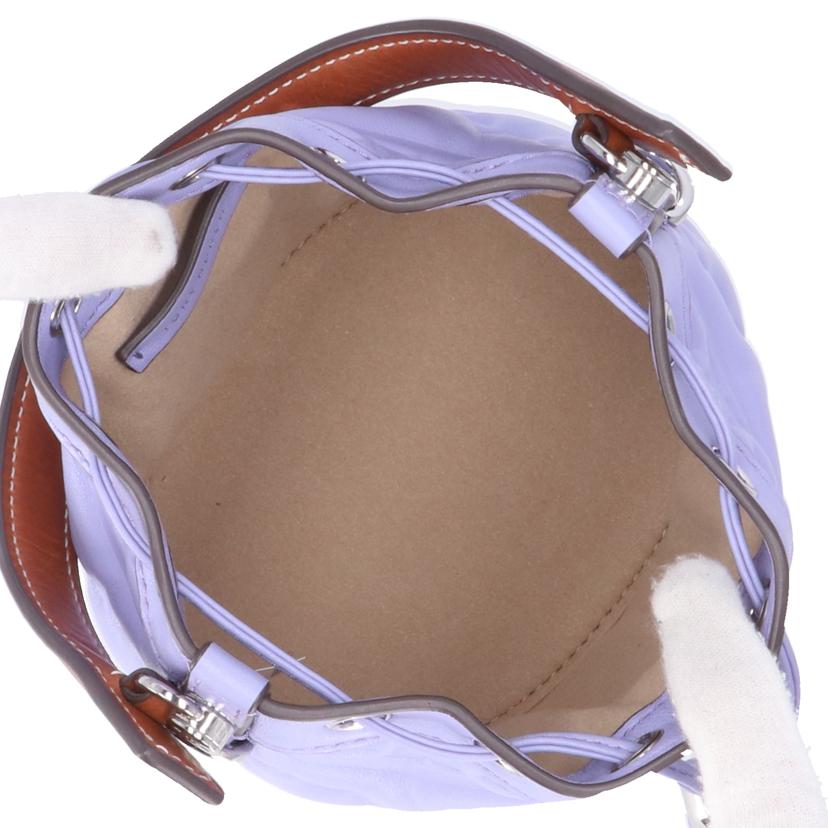 TORY BURCH トリーバーチ/Tモノグラムパテントエンボスミニバケット//ABランク/93