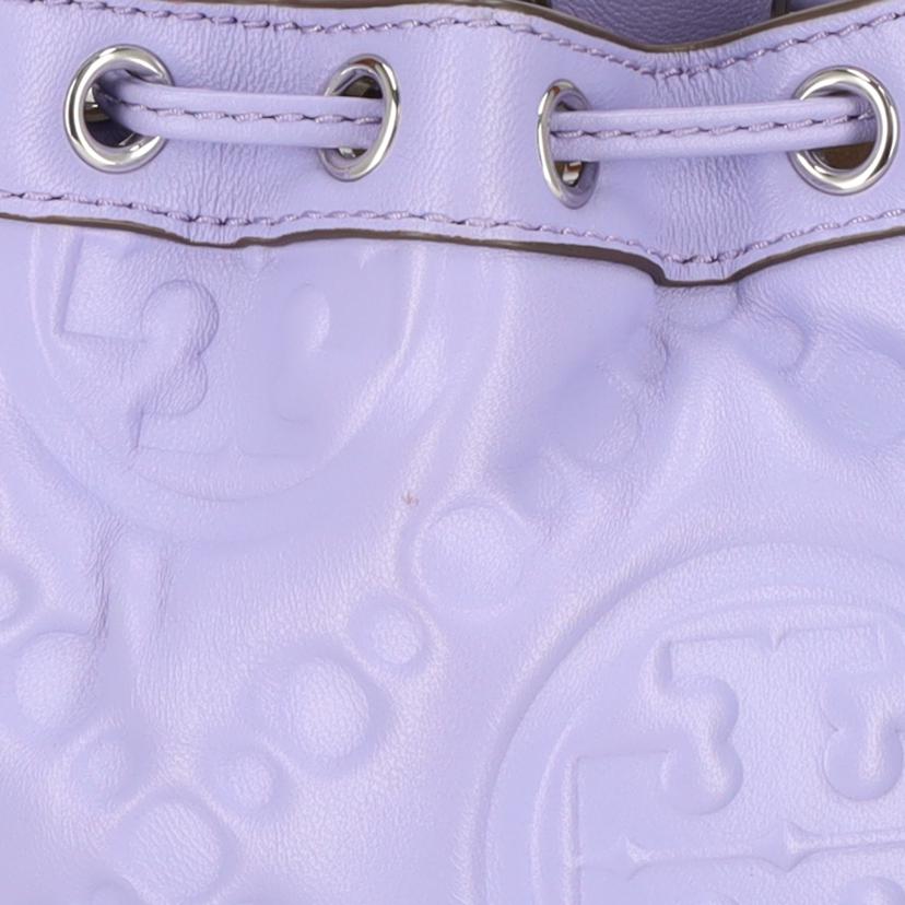 TORY BURCH トリーバーチ/Tモノグラムパテントエンボスミニバケット//ABランク/93
