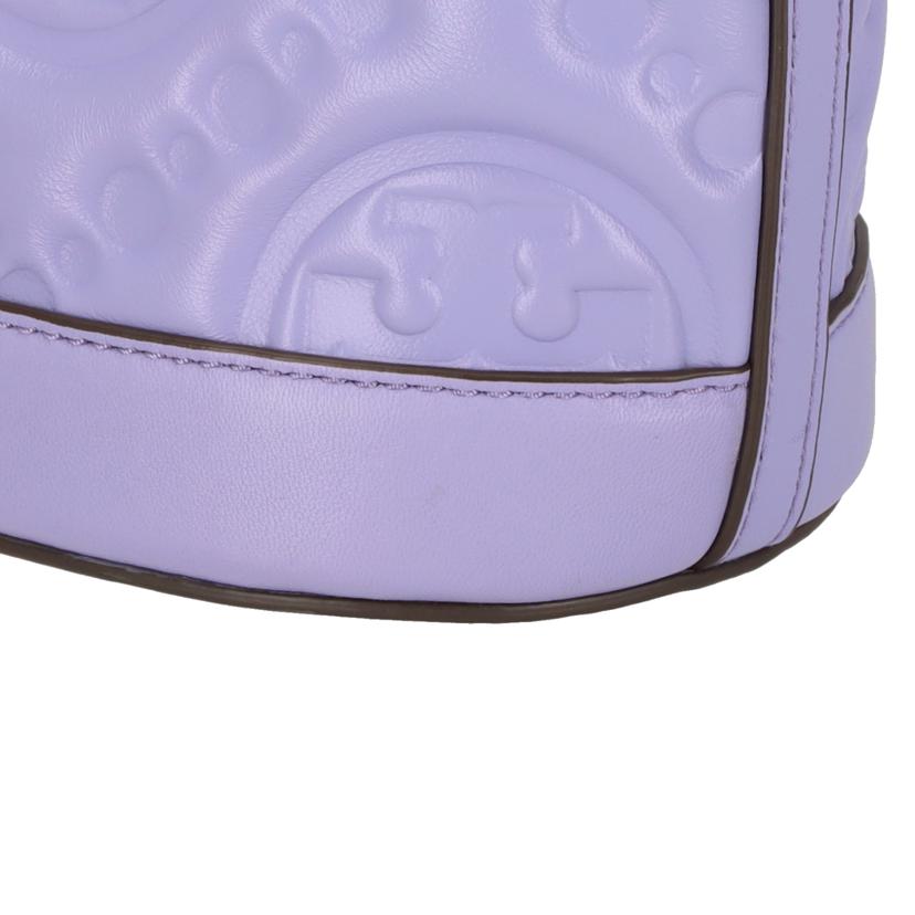 TORY BURCH トリーバーチ/Tモノグラムパテントエンボスミニバケット//ABランク/93