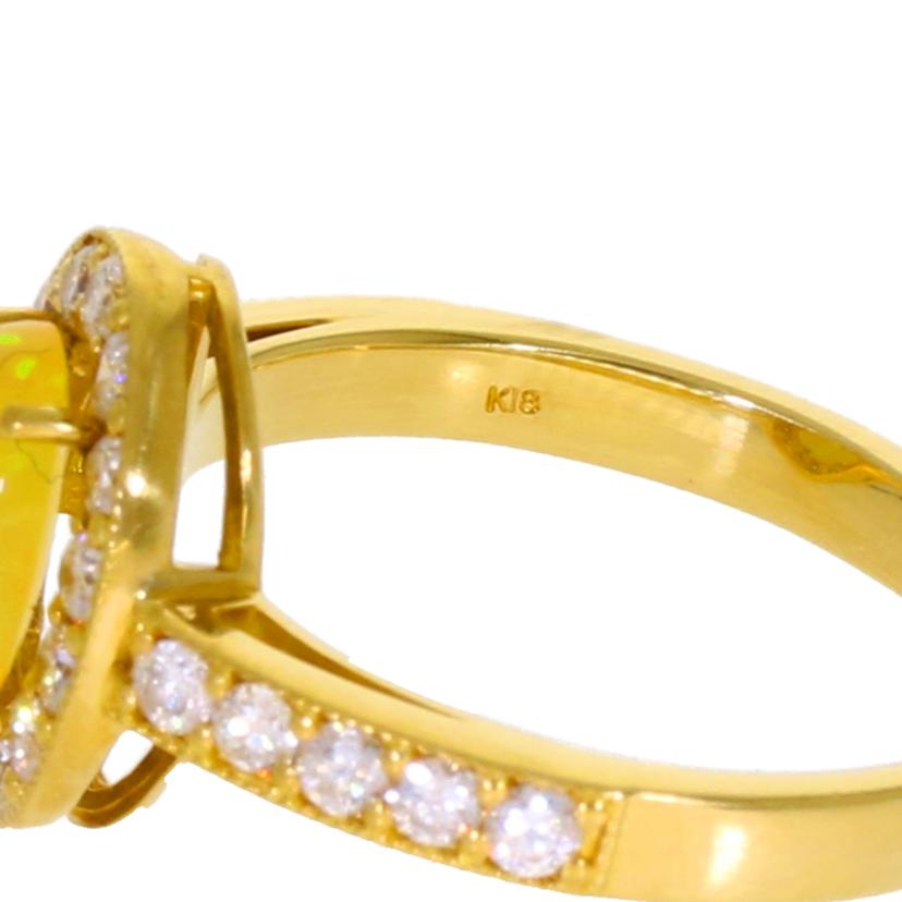 K18オパールダイヤリング0.60/D0.80ct//Aランク/92