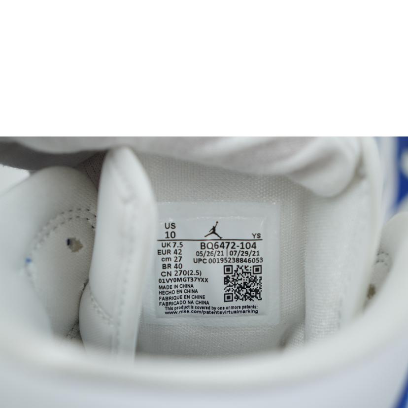 NIKE ナイキ/NIKE WMNS AIR JORDAN 1MID 27.0/BQ6472-104//Aランク/67