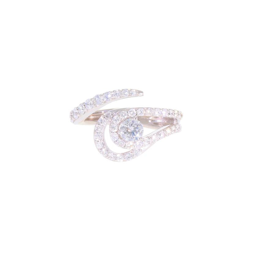 K18WGダイヤリング0.359/0.77ct//Aランク/59