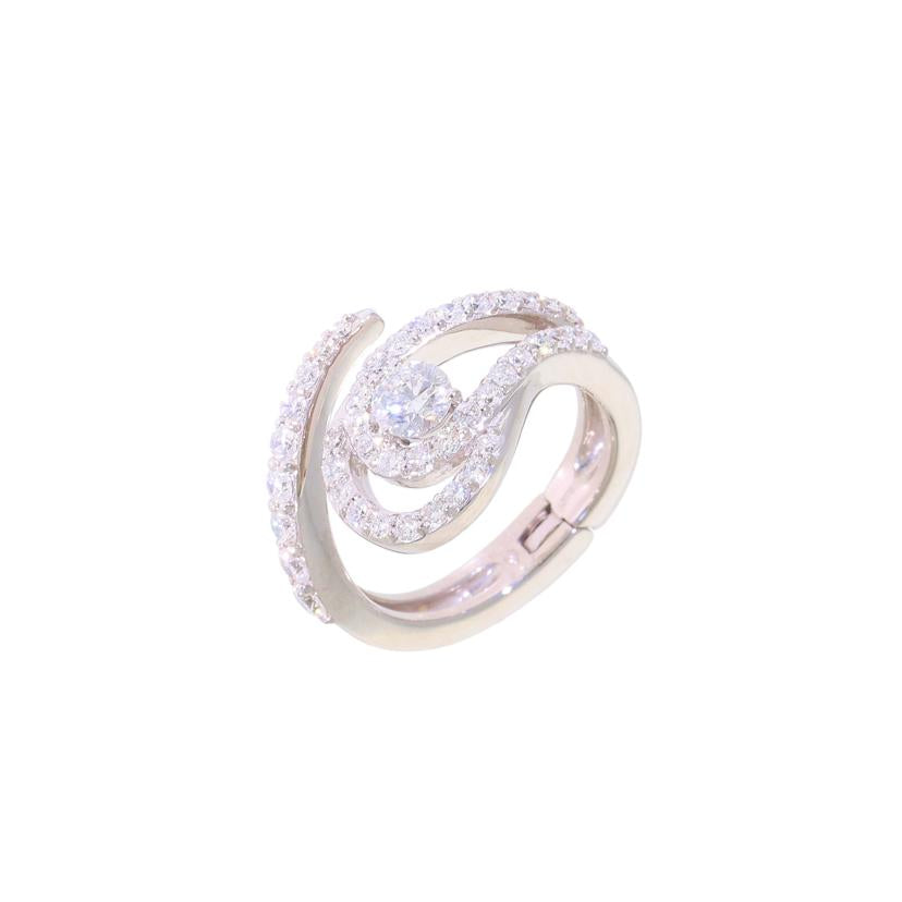 K18WGダイヤリング0.359/0.77ct//Aランク/59