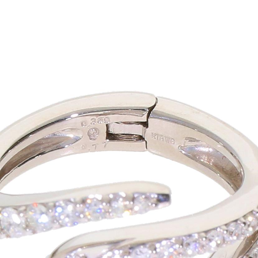 K18WGダイヤリング0.359/0.77ct//Aランク/59