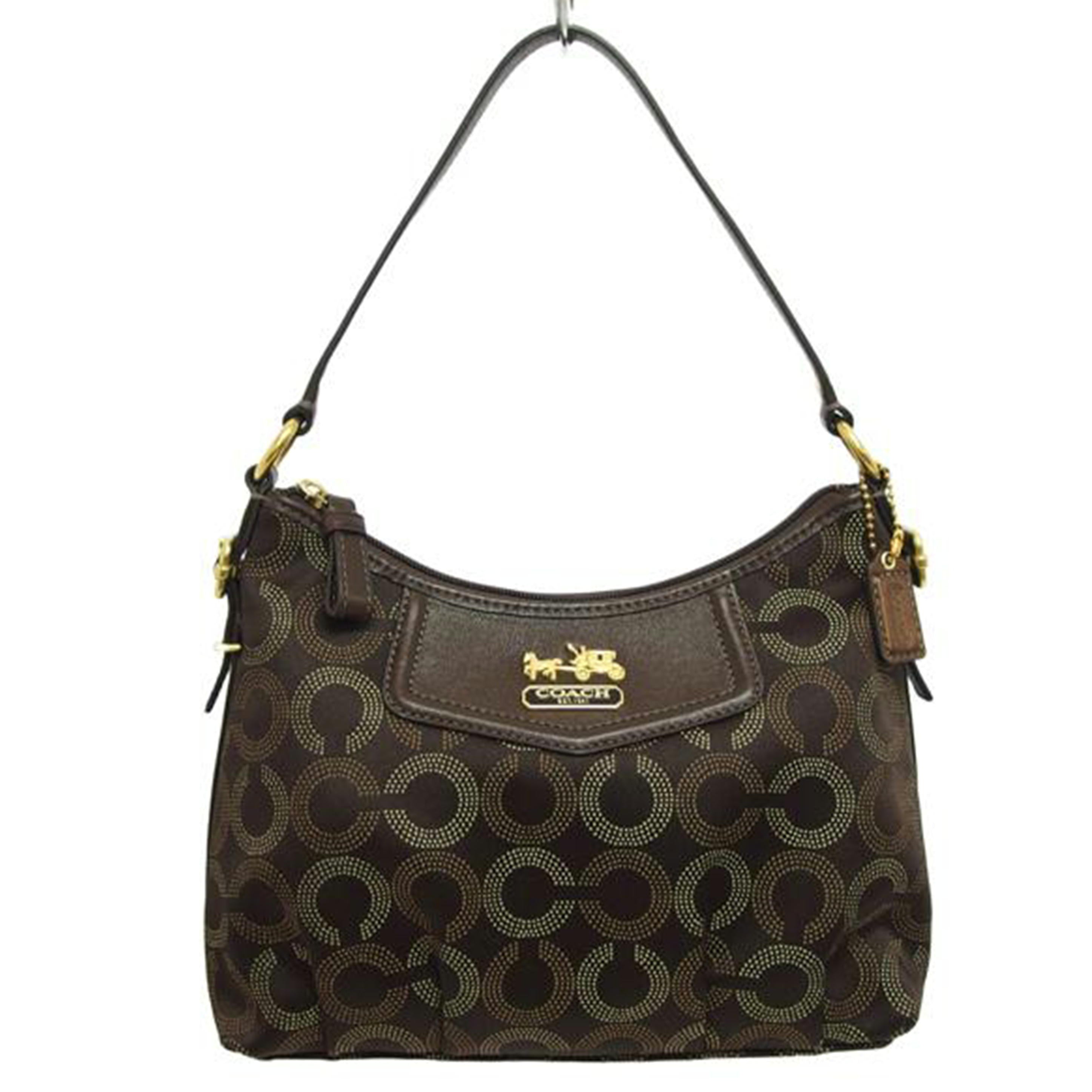 COACH コーチ/マディソンオプアート/ワンショルダーバッグ/ブラウン/44379//G10**/Aランク/04