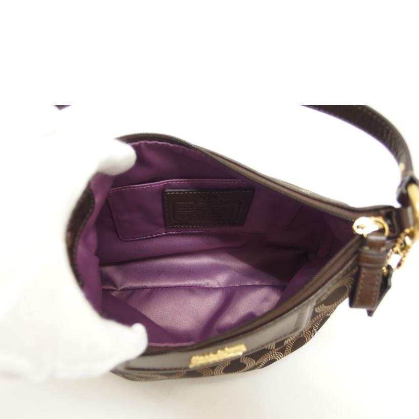 COACH コーチ/マディソンオプアート/ワンショルダーバッグ/ブラウン/44379//G10**/Aランク/04