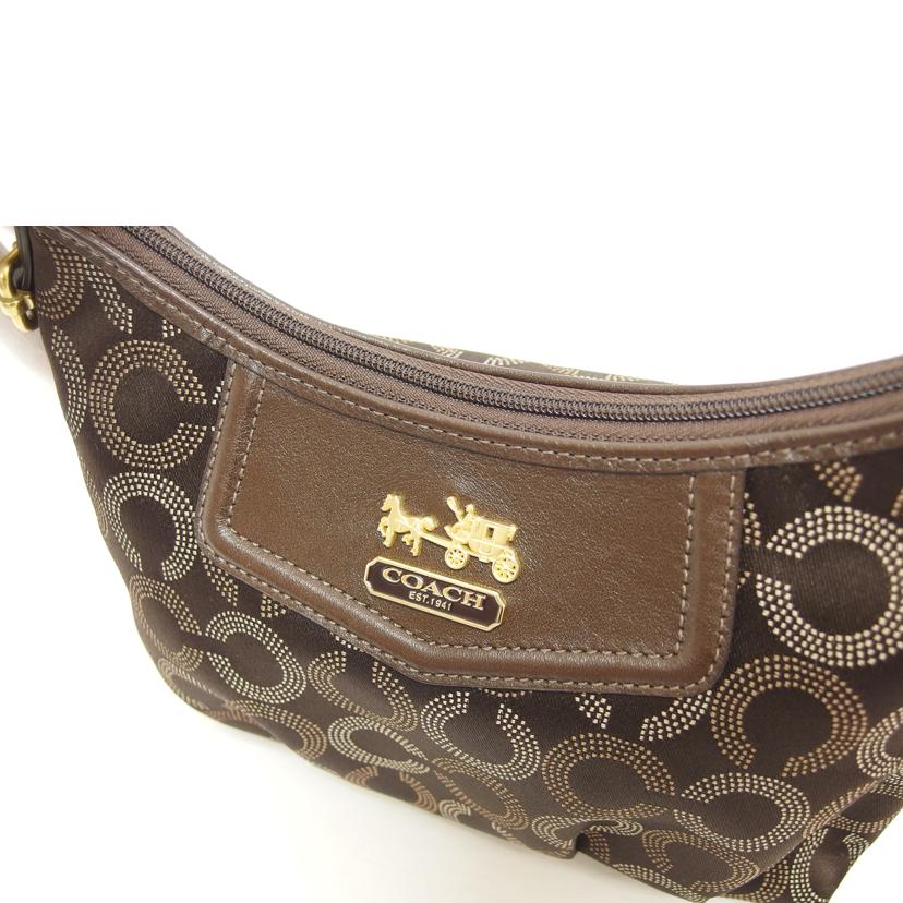 COACH コーチ/マディソンオプアート/ワンショルダーバッグ/ブラウン/44379//G10**/Aランク/04