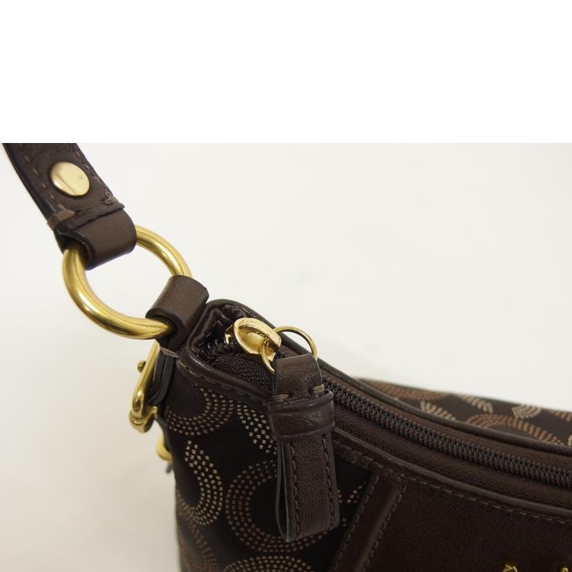COACH コーチ/マディソンオプアート/ワンショルダーバッグ/ブラウン/44379//G10**/Aランク/04