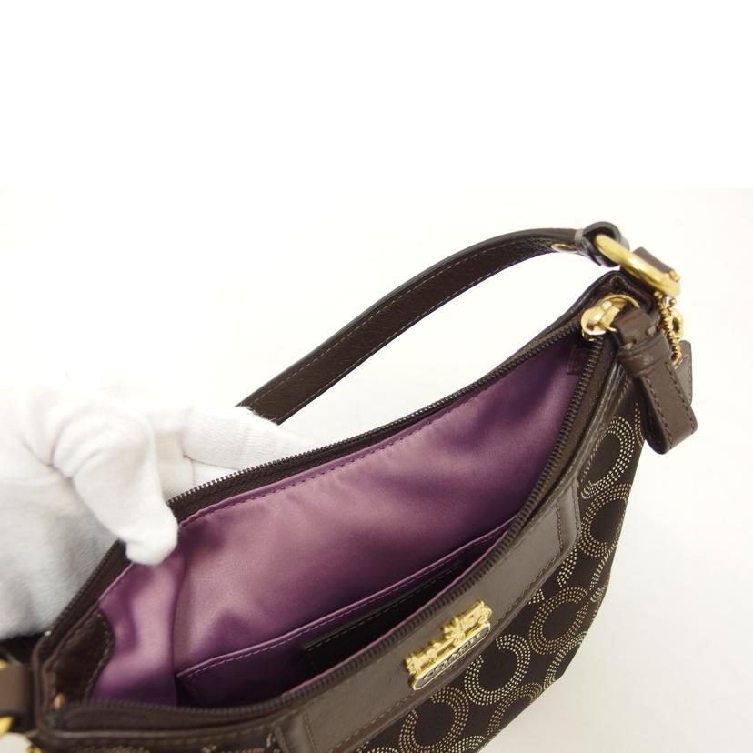 COACH コーチ/マディソンオプアート/ワンショルダーバッグ/ブラウン/44379//G10**/Aランク/04