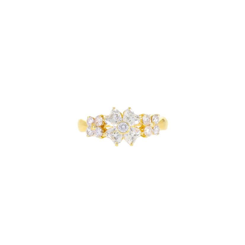 K18ダイヤリング0.67/0.37ct//Aランク/67