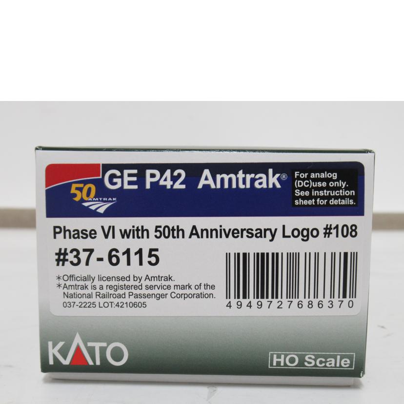 KATO/HOゲージ/アムトラック50周年記念フェーズ6 #108/37-6115//Aランク/63