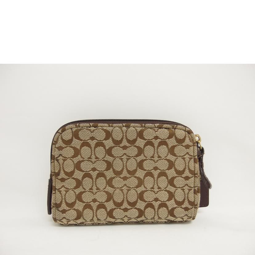 COACH コーチ/ミニシグネチャー/コスメポーチ/マルチケース//Aランク/04