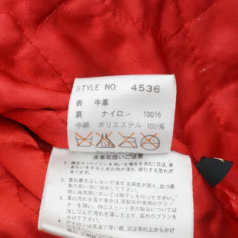 DOG FIGHT ドッグファイト/DOG FIGHT ライダース レザージャケット RED//Bランク/78