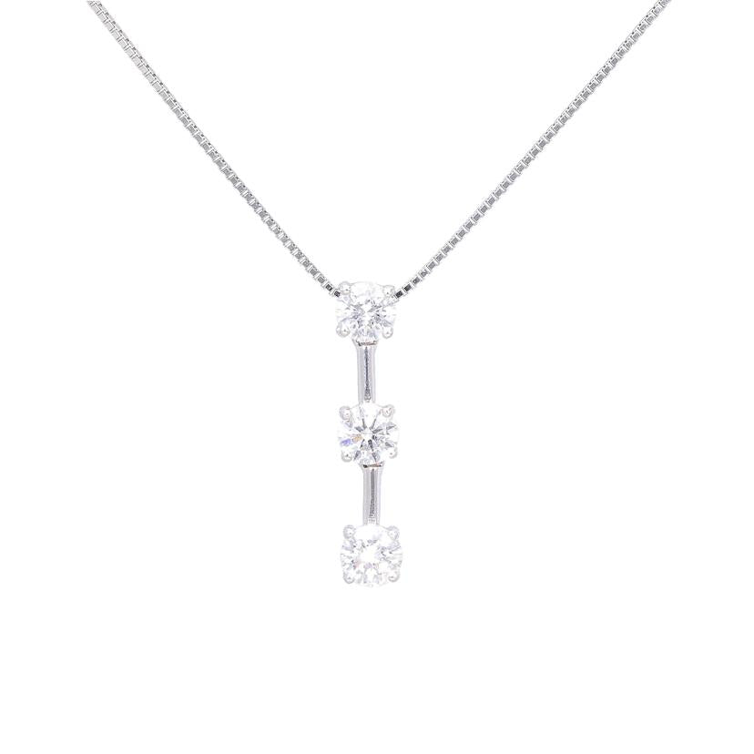 K18WGダイヤネックレス1.00ct/9261181212342//Aランク/84
