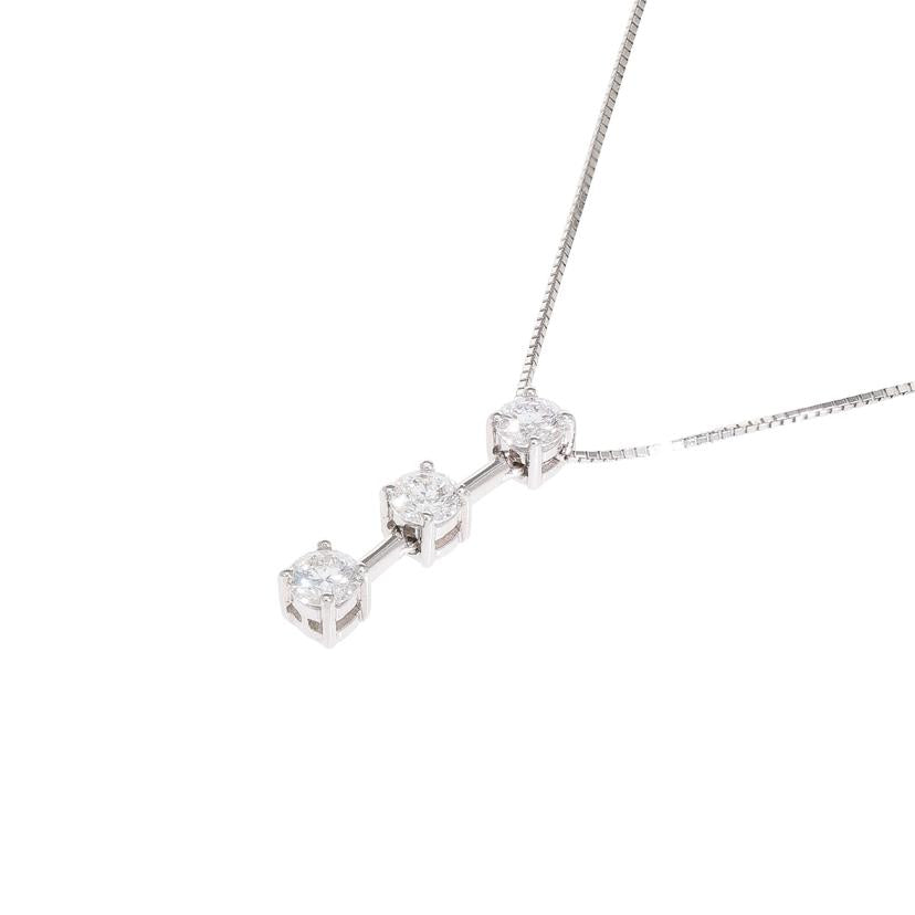 K18WGダイヤネックレス1.00ct/9261181212342//Aランク/84