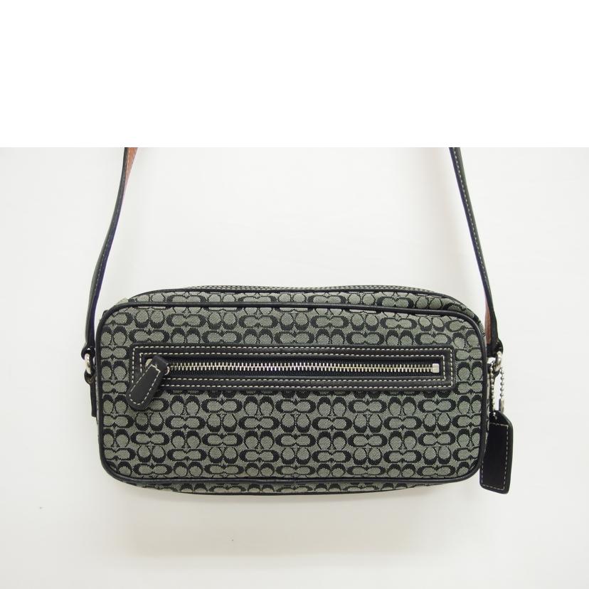COACH コーチ/ミニシグネチャー/キャンバス×レザー/ミニショルダーバッグ/6341//F3J/ABランク/04