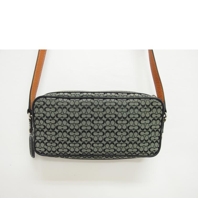 COACH コーチ/ミニシグネチャー/キャンバス×レザー/ミニショルダーバッグ/6341//F3J/ABランク/04
