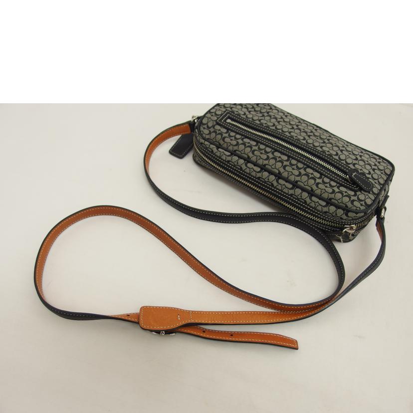 COACH コーチ/ミニシグネチャー/キャンバス×レザー/ミニショルダーバッグ/6341//F3J/ABランク/04