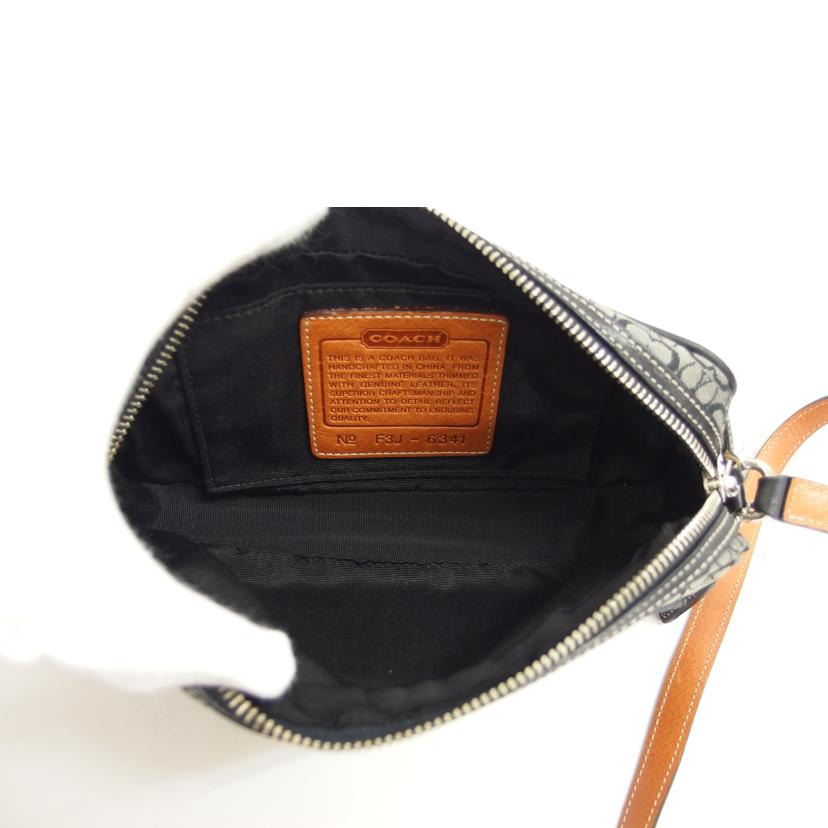 COACH コーチ/ミニシグネチャー/キャンバス×レザー/ミニショルダーバッグ/6341//F3J/ABランク/04