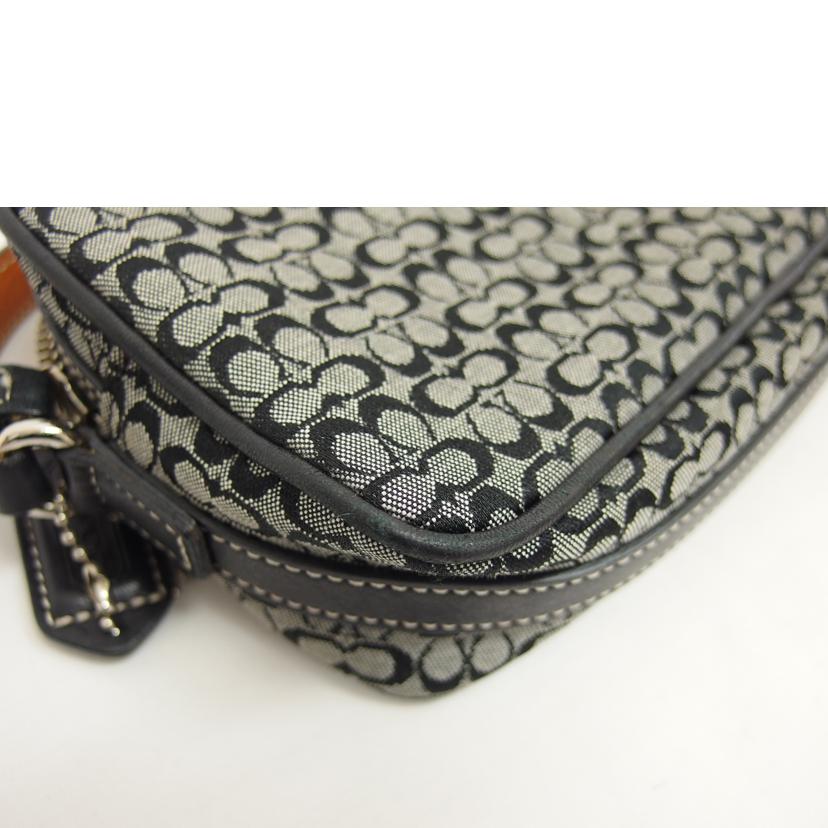COACH コーチ/ミニシグネチャー/キャンバス×レザー/ミニショルダーバッグ/6341//F3J/ABランク/04