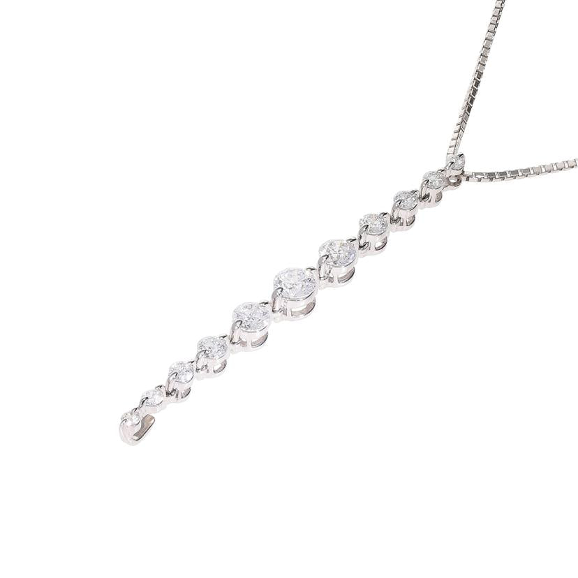 K18WGダイヤネックレス//Aランク/67