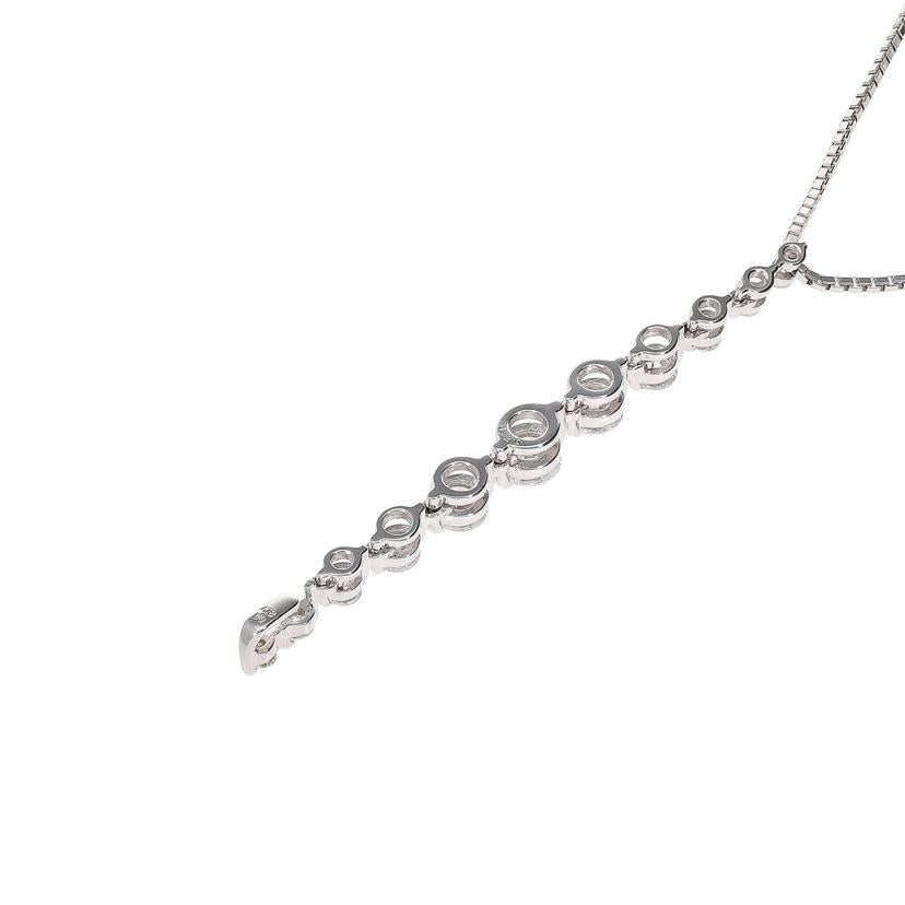 K18WGダイヤネックレス//Aランク/67