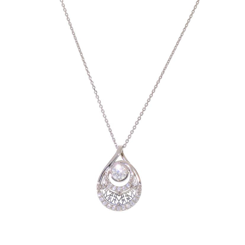 Pt850/900ダイヤネックレス0.224/0.08ct//Aランク/69