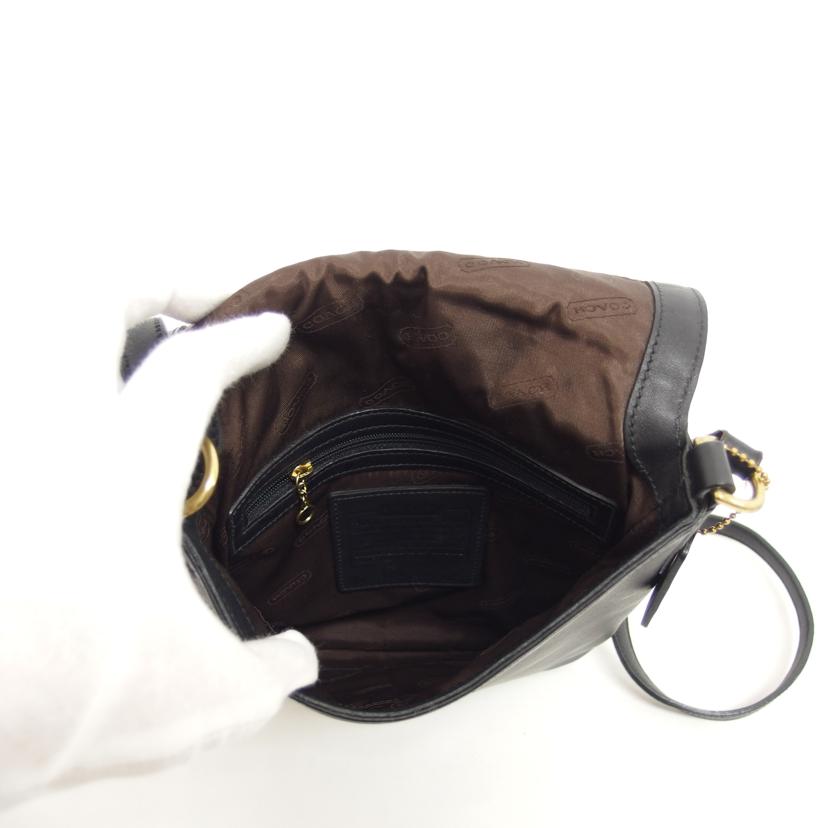 COACH コーチ/レザーショルダーバッグ/ブラック/9592//H20/ABランク/04