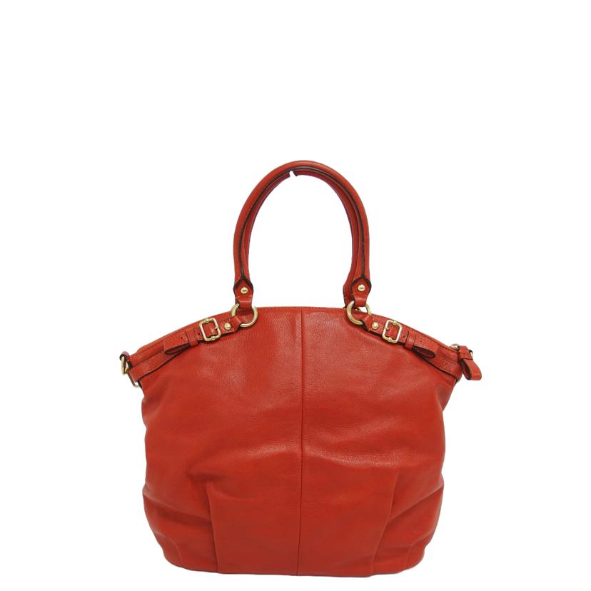 COACH コーチ/マディソンレザー 2WAYトートバッグ/オレンジ系/18641//G11**/Aランク/04