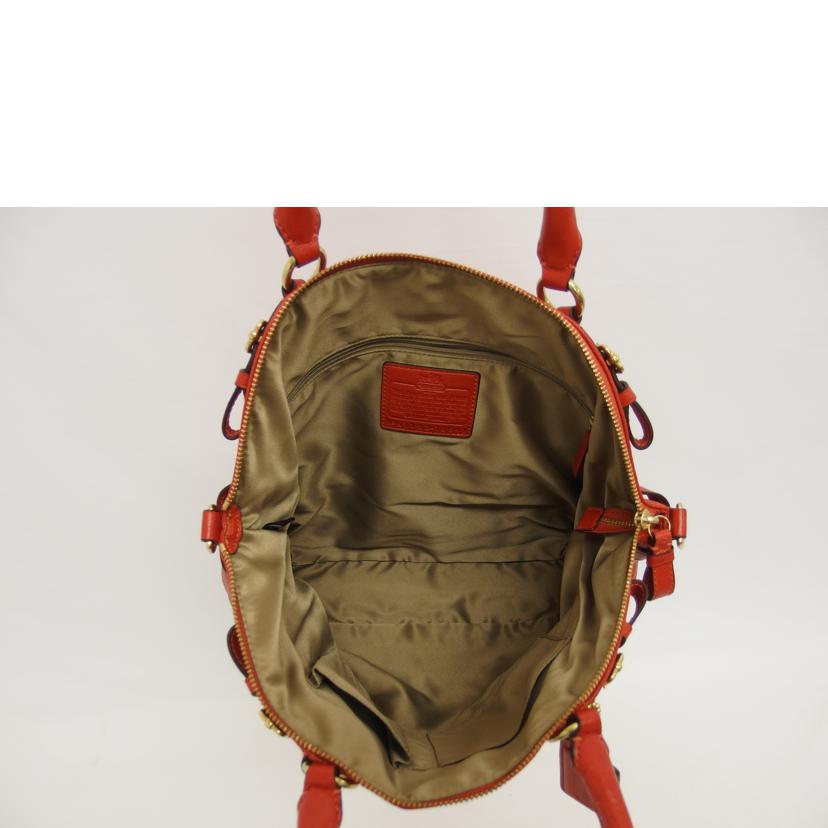 COACH コーチ/マディソンレザー 2WAYトートバッグ/オレンジ系/18641//G11**/Aランク/04