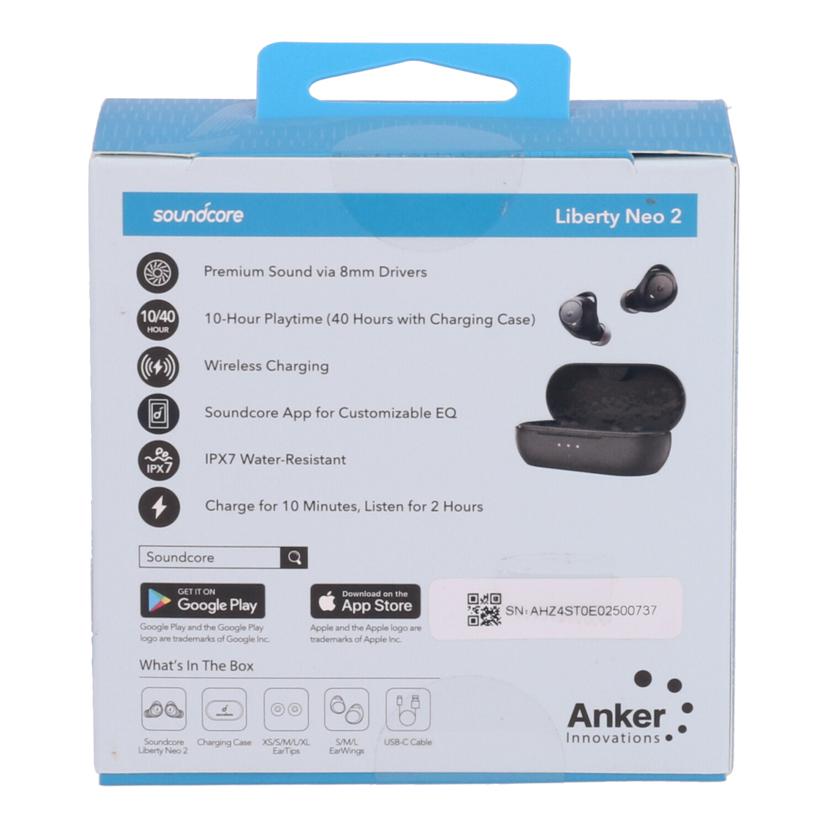 ANKER アンカー /ワイヤレスイヤホン/Soundcore Liberty Neo2/A3926512//AHZ4ST0E02500737/Sランク/63