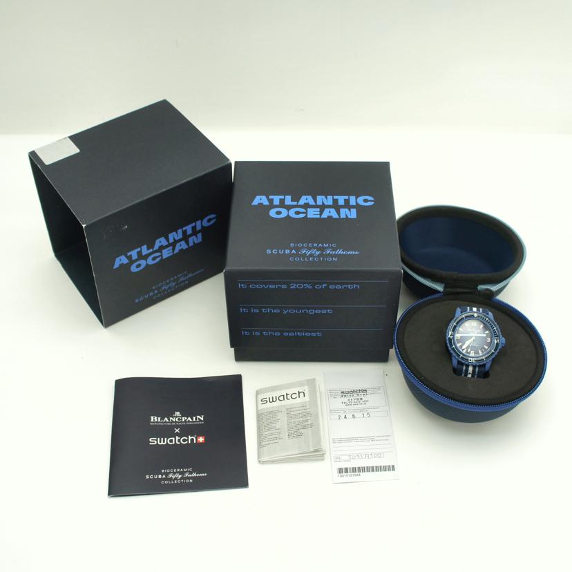 BLANCPAIN×swatch ブランパン×スウォッチ/フィフティファゾムス・アトランティックオーシャン/自動巻/SO35A100//IE0*/SAランク/84