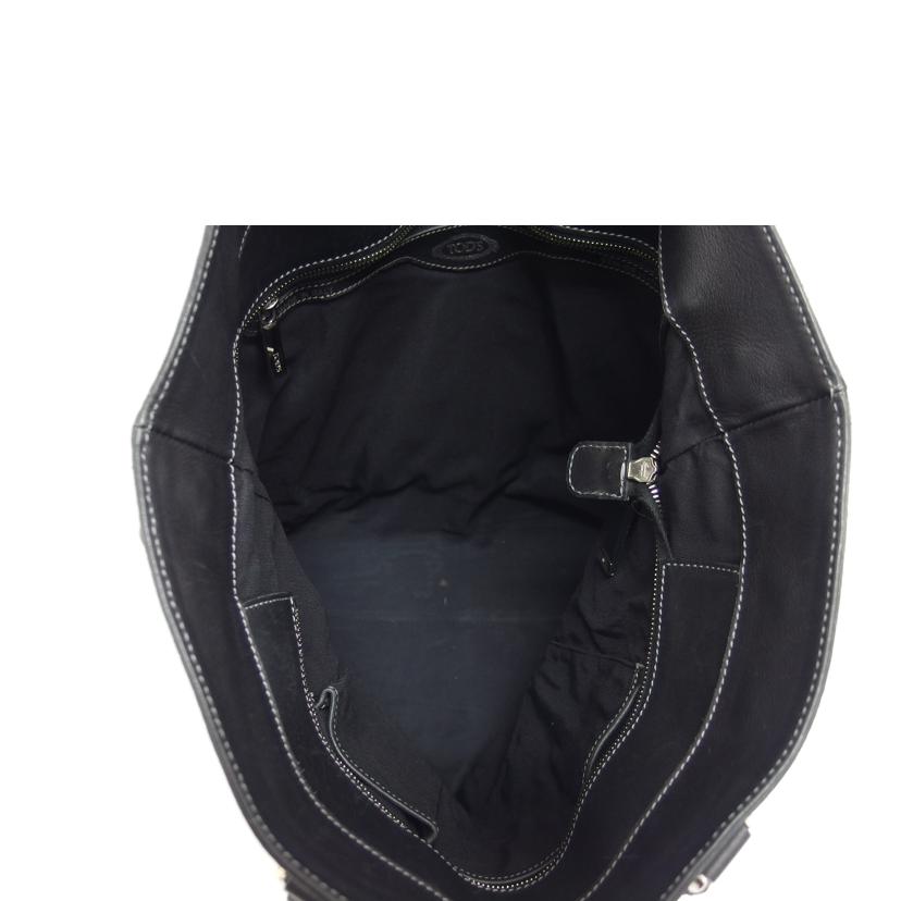 TOD'S トッズ/2wayレザートートバッグ/ブラック//Bランク/04