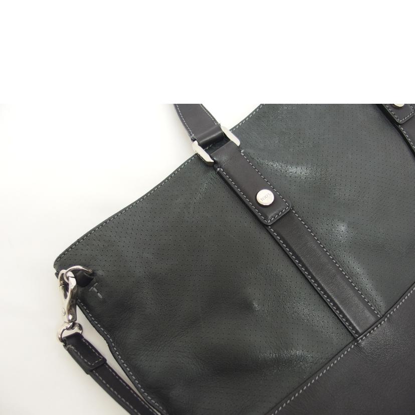 TOD'S トッズ/2wayレザートートバッグ/ブラック//Bランク/04