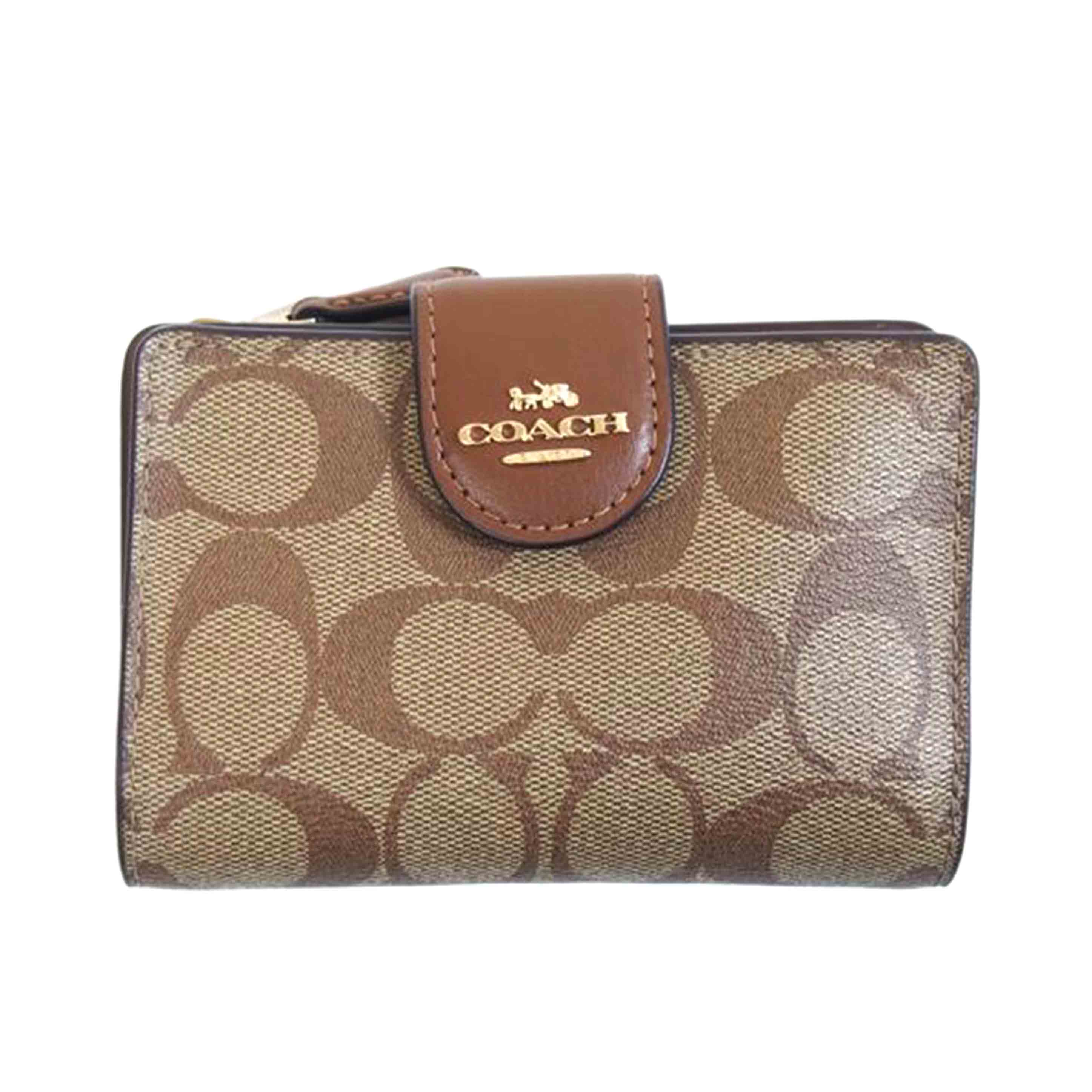 COACH コーチ/シグネチャーミディアムコーナージップウォレット/C0082//E27**/ABランク/71