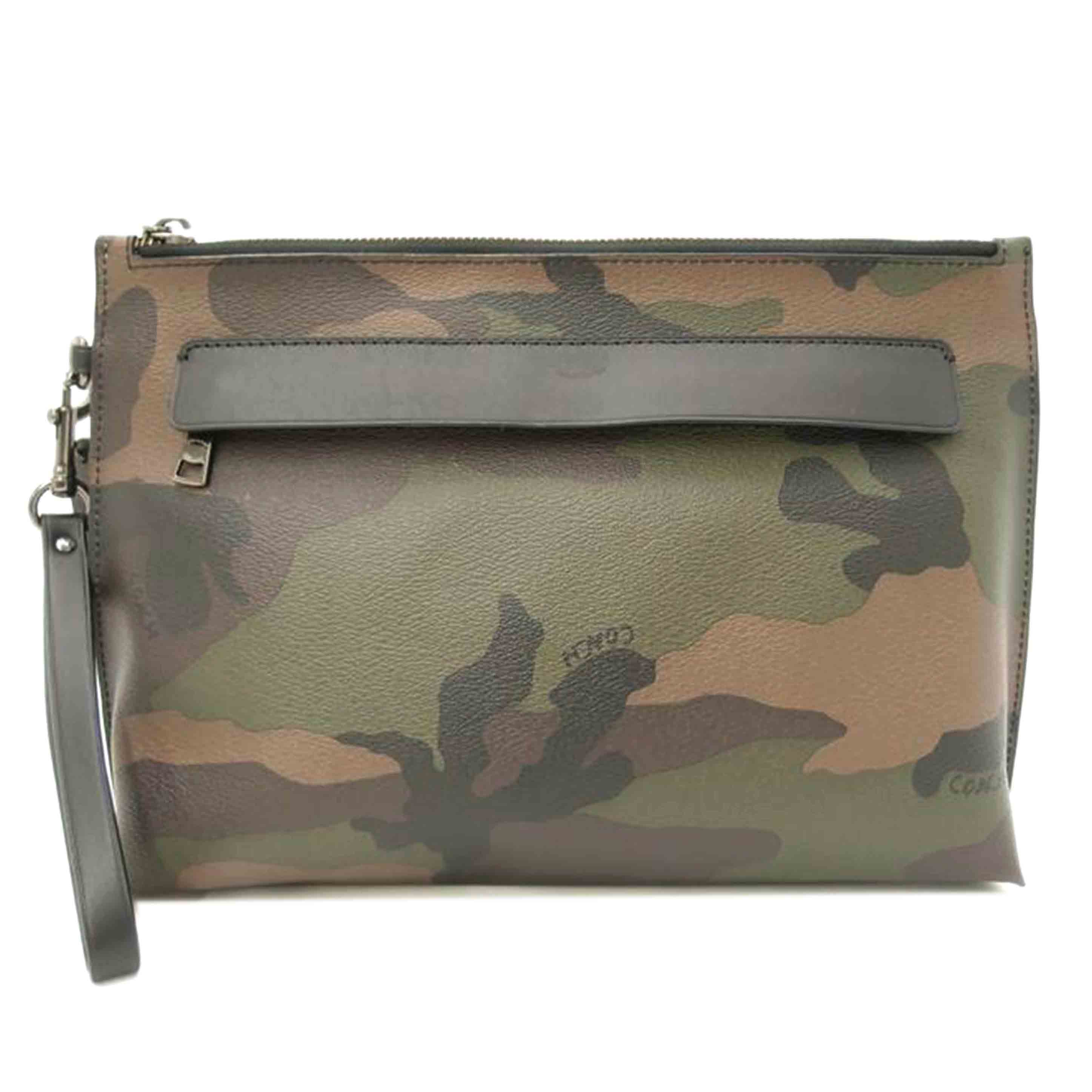 COACH コーチ/カモフラージュ柄セカンドバッグ/ブラック/F29127//K18**/SAランク/69