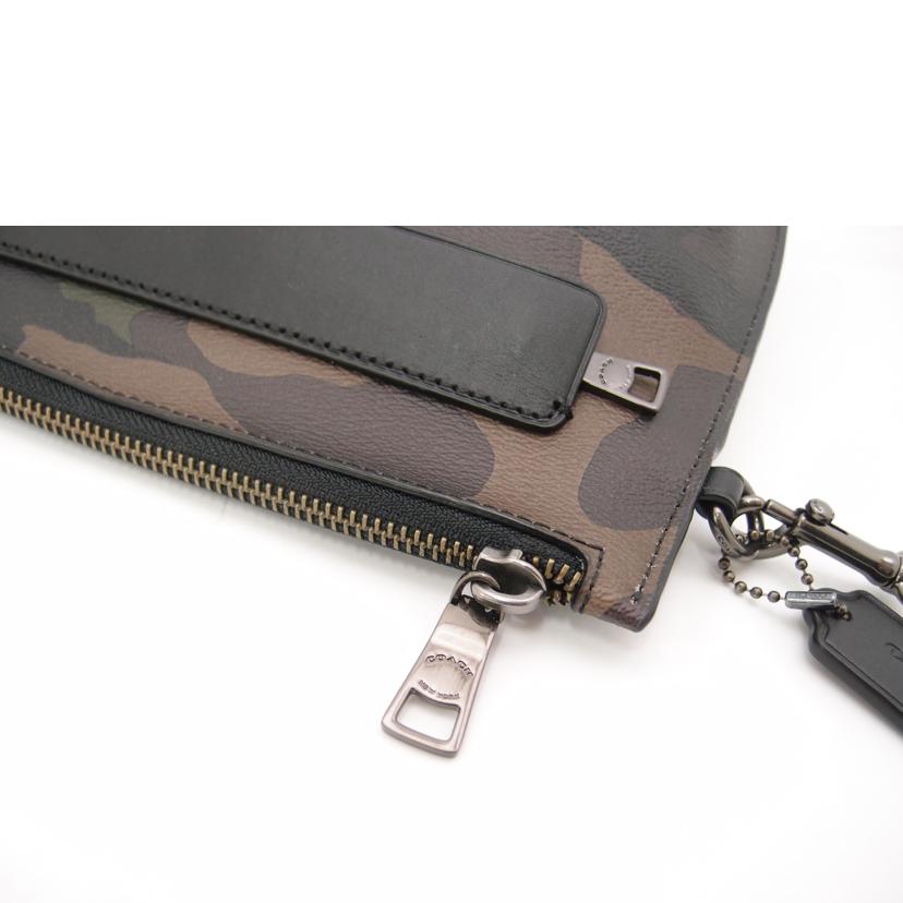 COACH コーチ/カモフラージュ柄セカンドバッグ/ブラック/F29127//K18**/SAランク/69