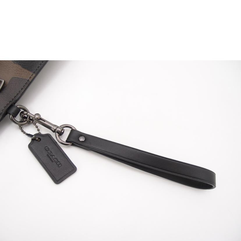 COACH コーチ/カモフラージュ柄セカンドバッグ/ブラック/F29127//K18**/SAランク/69