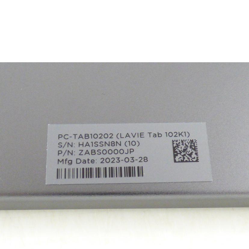 NEC 日本電気 /タブレット/LAVIE Tab 102K1/PC-TAB10202//HA1SSN8N/ABランク/64
