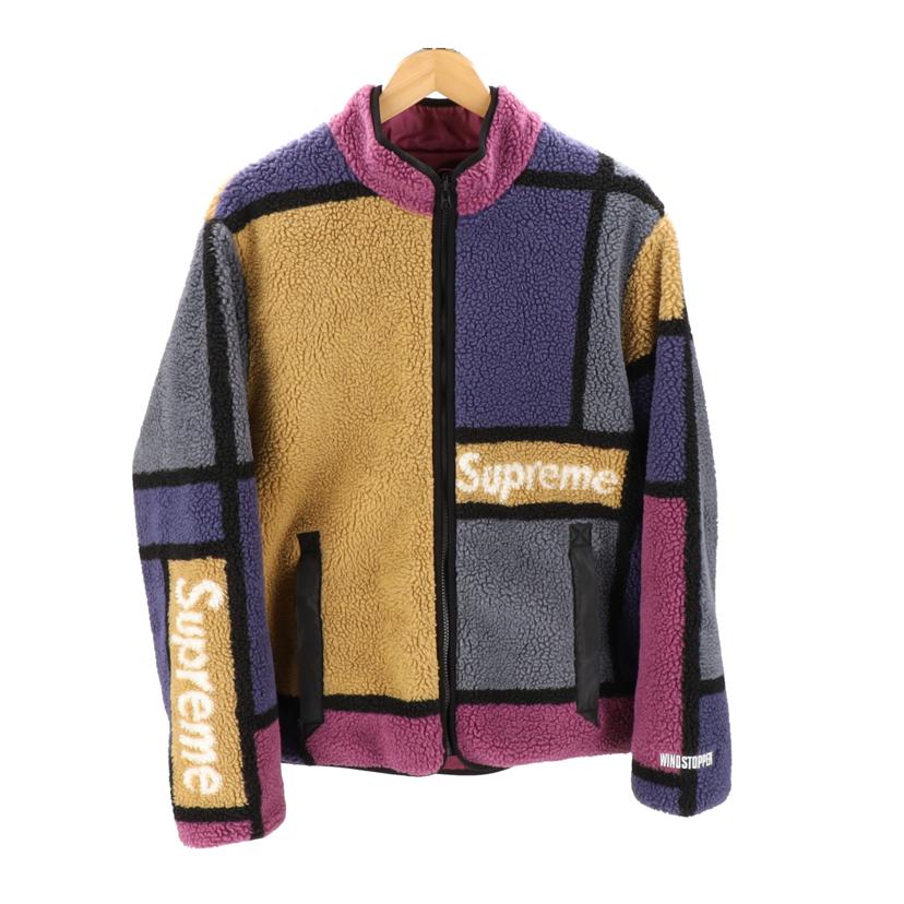 Supreme シュプリーム/20AWリバーシブルカラーブロックドフリースジャケット//Aランク/09