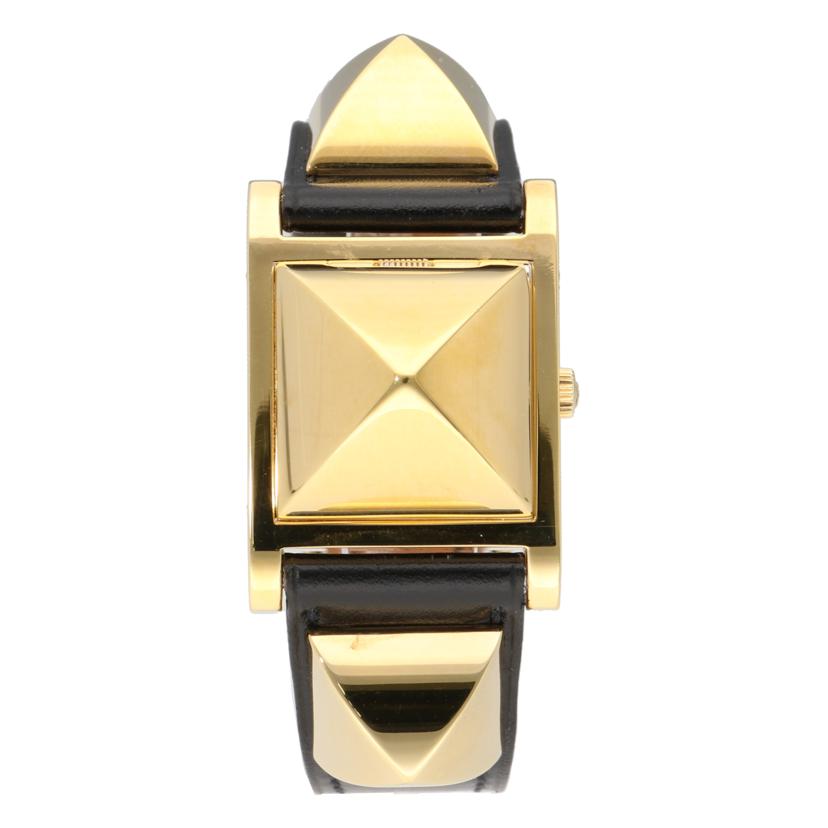 HERMES エルメス/メドール・ブラック/レディース/クオーツ/ME1.201//742*******/Aランク/94