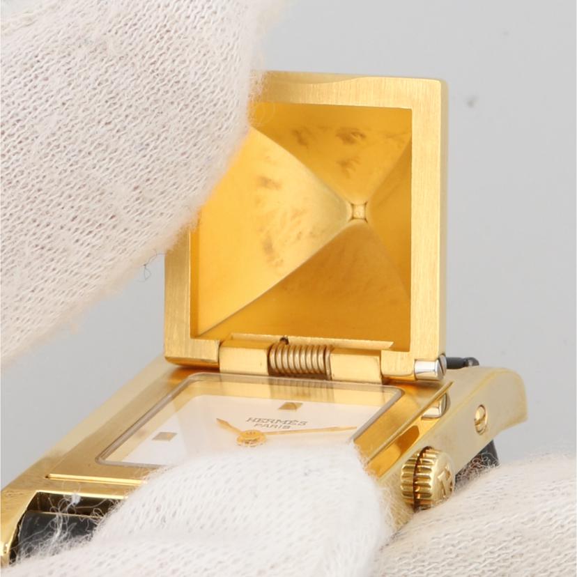 HERMES エルメス/メドール・ブラック/レディース/クオーツ/ME1.201//742*******/Aランク/94