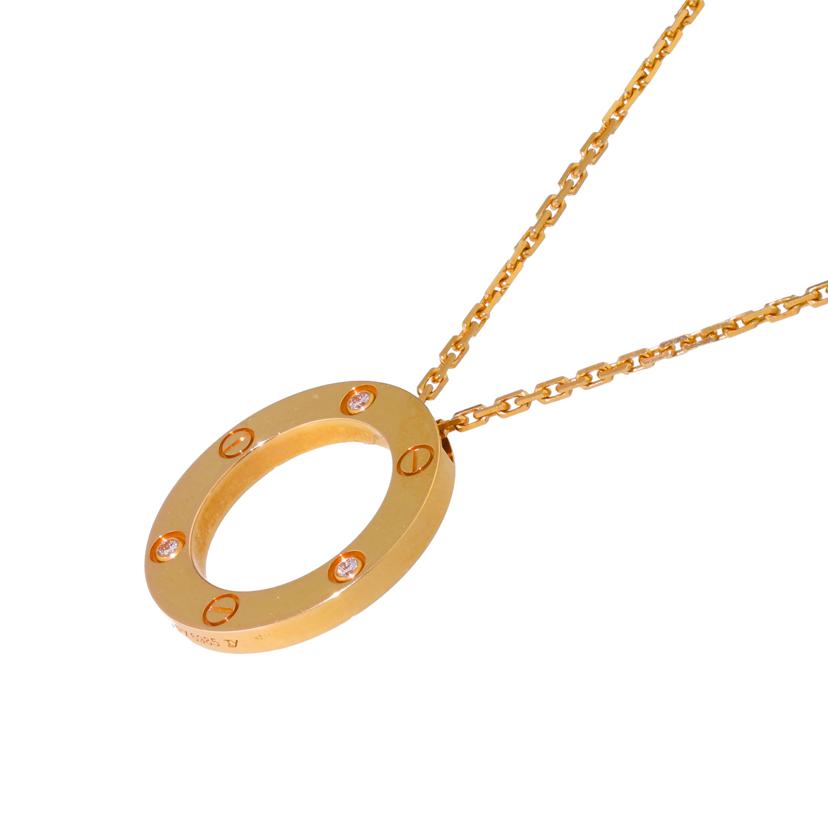 Cartier カルティエ/◎K18ラブサークル3Pダイヤネックレス//ABランク/59
